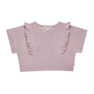 House of Jamie Relaxed Ruffled Tee Rose Lilac