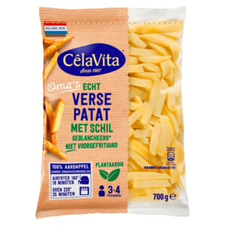 CelaVita Echte Verse Patat-Friet Met Schil