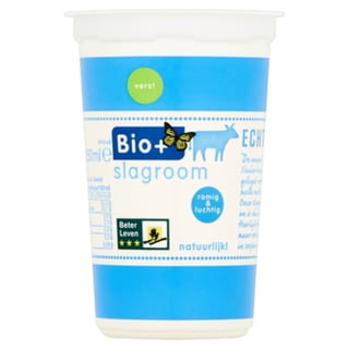 Bio+ Slagroom