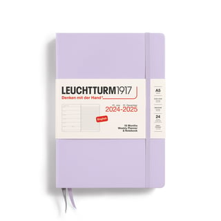 Leuchtturm 18 month diary hardcover large 2024-2025 - Lilac
