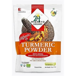 Organic Turmeric Powder 24 Mantra 3.5Oz