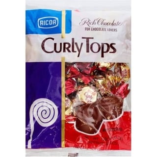 Ricoa Curly Tops Milk Chocolate 150 Gr