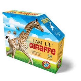 I Am Animal Shaped Jigsaw Puzzle Giraffe 100 Pcs 10+