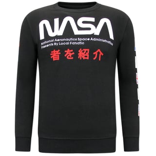 Heren Sweater - NASA International - Zwart