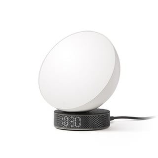 Lexon Sunrise Alarm Clock Miami - White/Black Marble