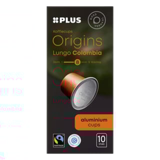 PLUS Koffiecups Origins Lungo Colombia