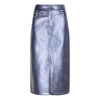 YDENCE Skirt Hazel Metallic Indigo