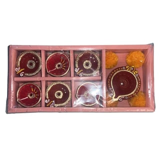 Designer Diya Candle for Diwali Pack of 7 Product No 59