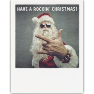 Kerstkaart - Santa Punk - Have a Rockin' Christmas!