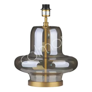 Tafel Lamp Voet Amine Amber Transparant Glas 35x44cm