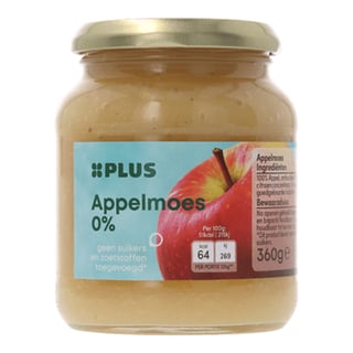 PLUS Appelmoes 0%