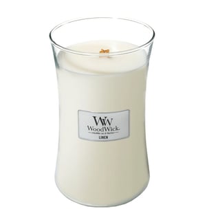 Woodwick Linen Kaars Groot