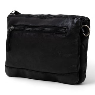 DSTRCT Leather Shoulderbag Harrington M - Black