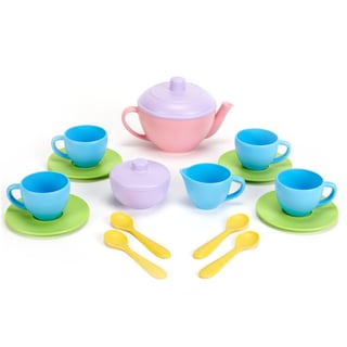 Green Toys Tea Set Pink Teapot 2+