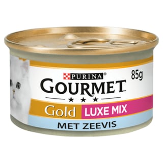 Gourmet Gold Luxe Mix Kattenvoer Nat Zeevis
