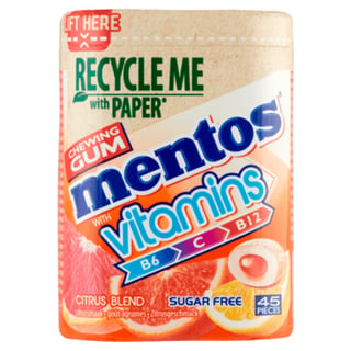 Mentos Gum Vitamins Citrus Blend 45st
