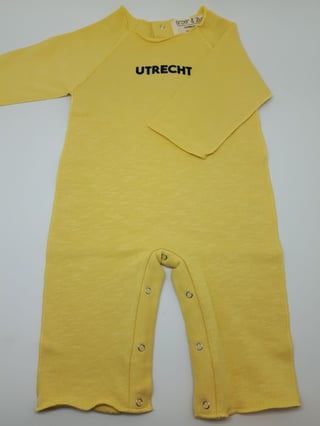 Broer & Zus Utrecht Babypakje 3m Banaangeel & Marineblauw