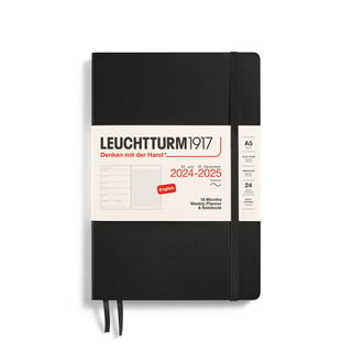 Leuchtturm 18 month diary softcover large 2024-2025 - Black