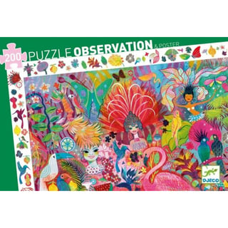 Djeco Puzzel Observatie - Carnaval (200 St)