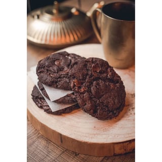 VEGAN Double Chocolate Cookies