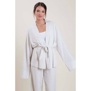 Linen Kimono Blouse jasje