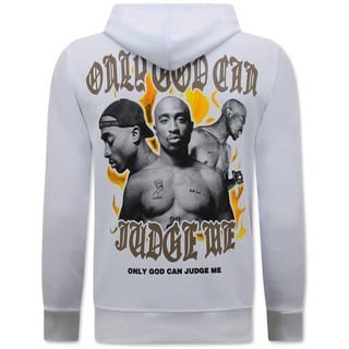 Tupac Legend Trui - 2Pac Heren Hoodie - Wit