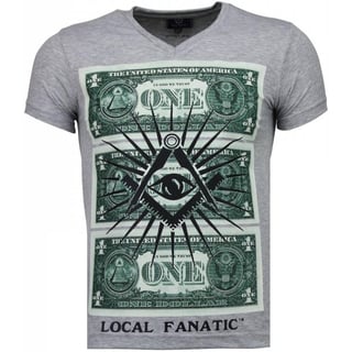 One Dollar Eye - T-Shirt - Grijs