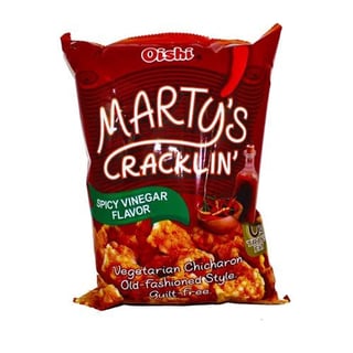 Oishi Martys Crackling Spicy & Vinegar Chicaron 90g