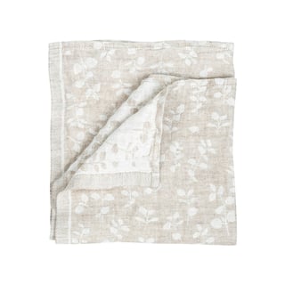 Meirame, Linnen Servet, Naturel-Wit