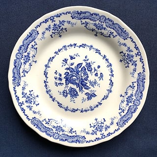 Bord Rose Blauw 15,6 Cm