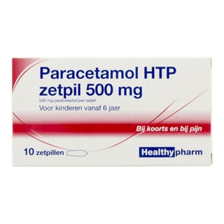 HTP Huismerk Paracetamol Zetpil 500mg