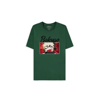 T-Shirt My Hero Academia: Katsuki Bakugo Green