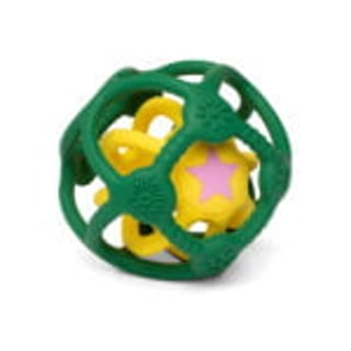 Little L Soft Toys Teether Groen Geel