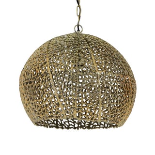 Hanglamp Rond Metaal Goud Dia 45x42cm