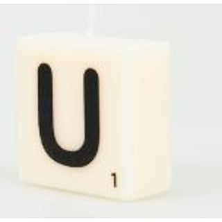 Scrabble Kaars - Alfabet: Letter U