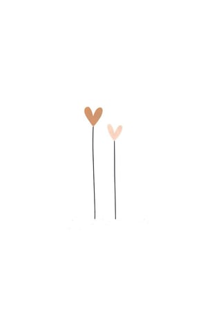 Wenskaarten - Klein Liefs - Wenskaart - Klein Liefs: Twee Hartjes