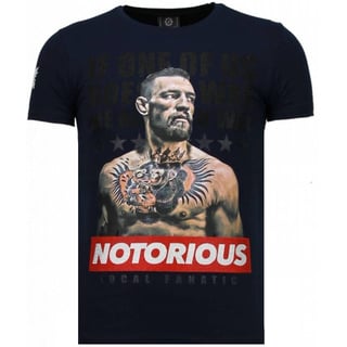 Conor Notorious Legend - Rhinestone T-Shirt - Blauw