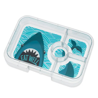 Yumbox Tapas XL Tray 4 Vakken Shark - Blauw