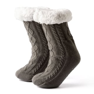 Huis Sokken Elza Charcoal Grijs - One Size