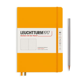 Leuchtturm medium dotted notebook (A5) hardcover - 14.5 x 21cm / rising sun