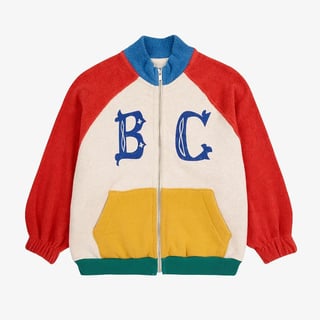 Bobo Choses B.C Vintage Color Block Zipped Sweatshirt