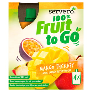 Servero 100% Fruit to Go Mango 4x90gr