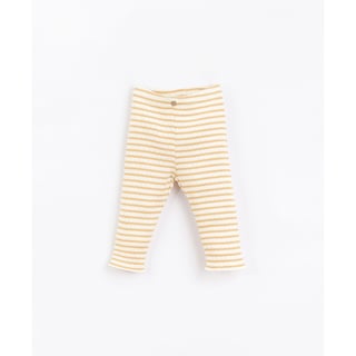 Play Up - Leggings in striped organic cotton  Basketry