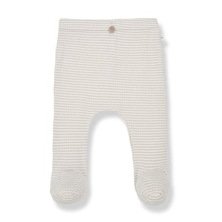 1+ In The Family Leggings W/Feet Nude-Ivory Ros