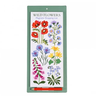 Rex London Magnetische Boodschappenlijst Wilde Bloemen