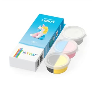 Hey Clay Boetseerklei Rainbow Unicorn- Lighty 3 Kleuren