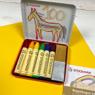 Bijenwas Blokkrijtjes Regenboog Edition