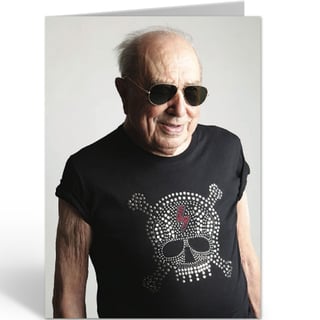 Fotokaart Man With Skull