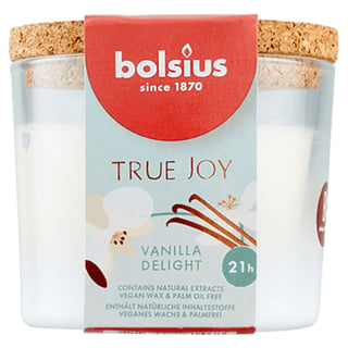 Bolsius Geurglas Met Kurk 66/83 True Joy Vanil