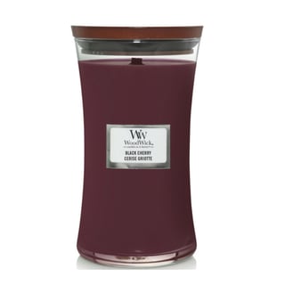 Woodwick Black Cherry Kaars Groot